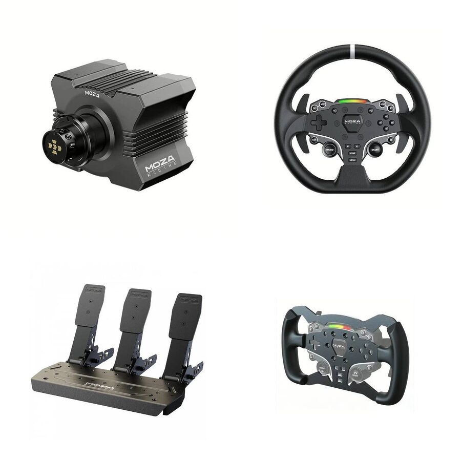 Moza R5 Bundle + ES Formula Wheel Mod + SR-P Lite Clutch | Комплект для симрейсинга