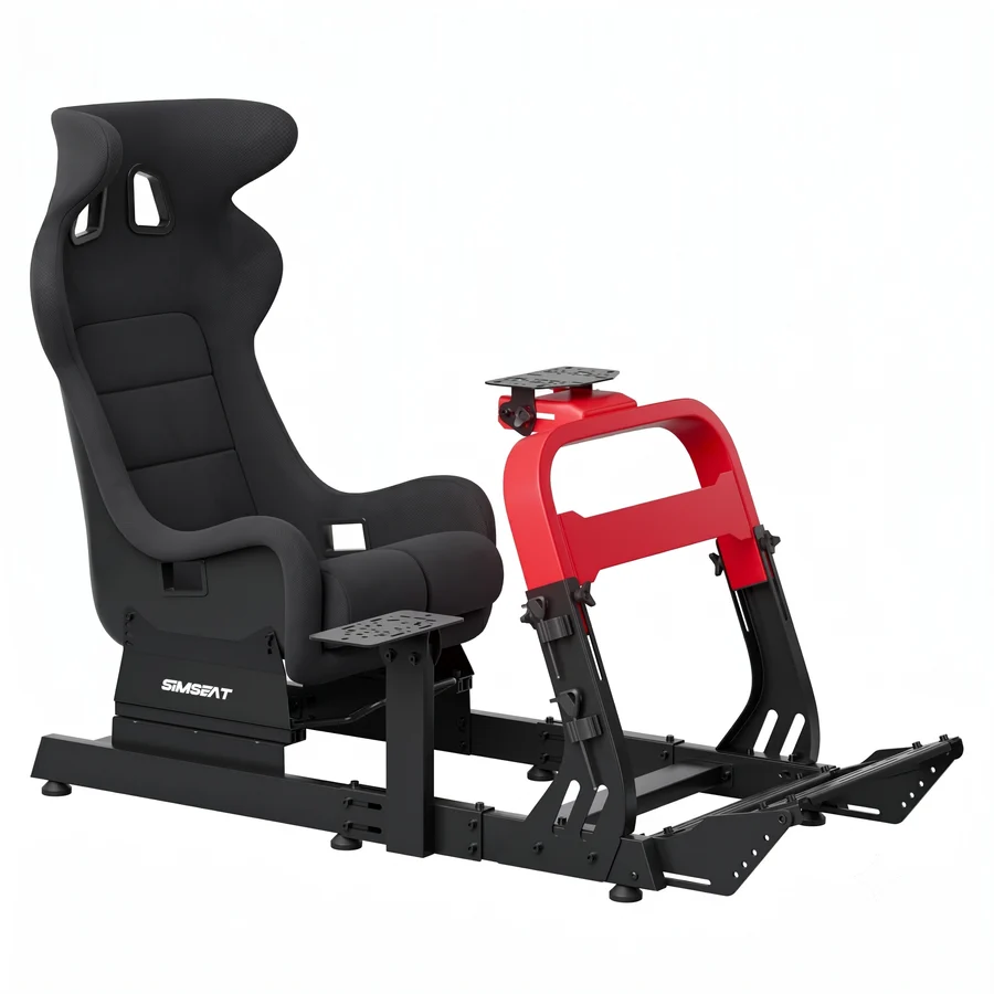 Simseat GTS Кокпит для симрейсинга, черно-красный
