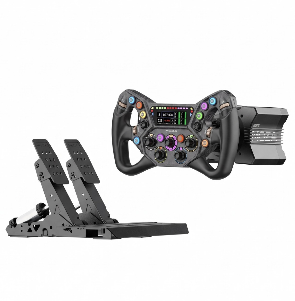 Moza Bundle R12 V2 с рулем KS PRO и педалями SRP2